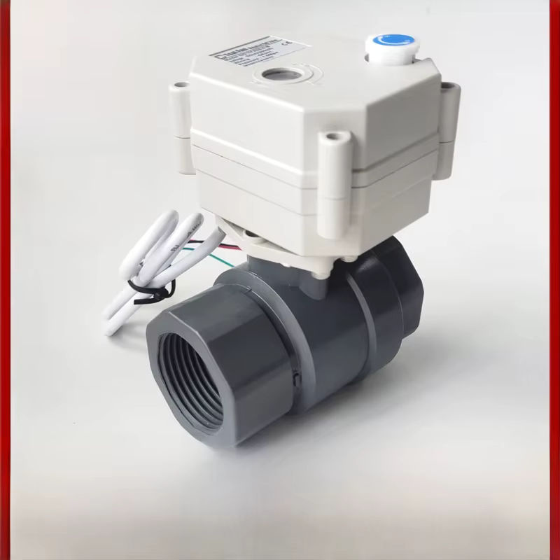 Tsai Fan DN25 motorisierter Kugelhahn mit voller Bohrung aus PVC, 1 Zoll, elektrisches Ventil für Regenwasserabfluss - Bild 7