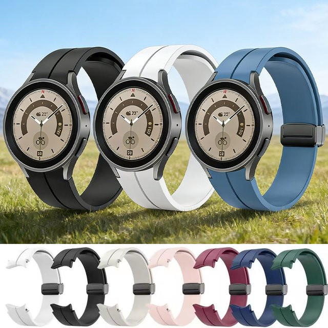 VATMENS Uhrenarmband Silikon, Schwarz, Unisex - Bild 1