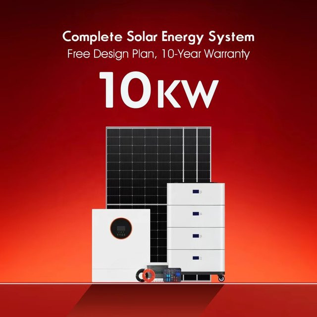 Photovoltaik-Hybrid-System für On-Grid und Off-Grid mit 20KW Solarstromanlage und 10KW Lithium-Ionen-Batteriepack in Weiß - Bild 1