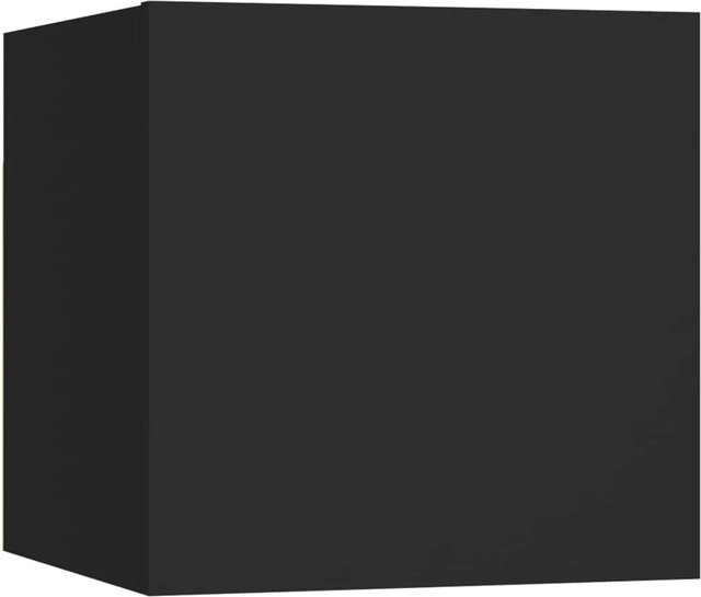 vidaXL Nachttische 2er-Set Schwarz aus Holzwerkstoff B/T/H: 30,5 x 30 x 30 cm - Bild 1