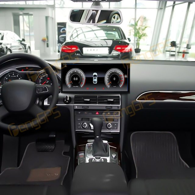 Aotsr Android 14 Autoradio mit 15,8 Zoll Touchscreen für Audi A6 2010-2011, CarPlay, GPS Navigation und DSP Multimedia Player, Schwarz - Bild 1