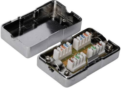 Digitus Connection Box CAT 6 Verbindungsmodul LSA Kupplung in Silber - Bild 1