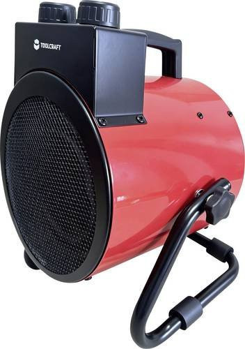 Toolcraft Heizgerät 3000W mit Thermostat und Überhitzungsschutz, Schwarz-Rot - Bild 1