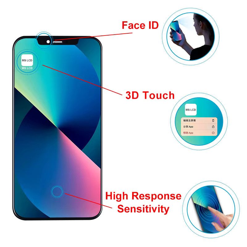 INCELL LCD-Display mit 3D-Touch für Apple iPhone Modelle in Schwarz - Bild 2