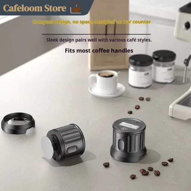 CERA ET58 Elektrischer Kaffeetamper mit Touchscreen, kabelloser automatischer Kaffee-Verteiler, 58mm, Schwarz - Bild 1