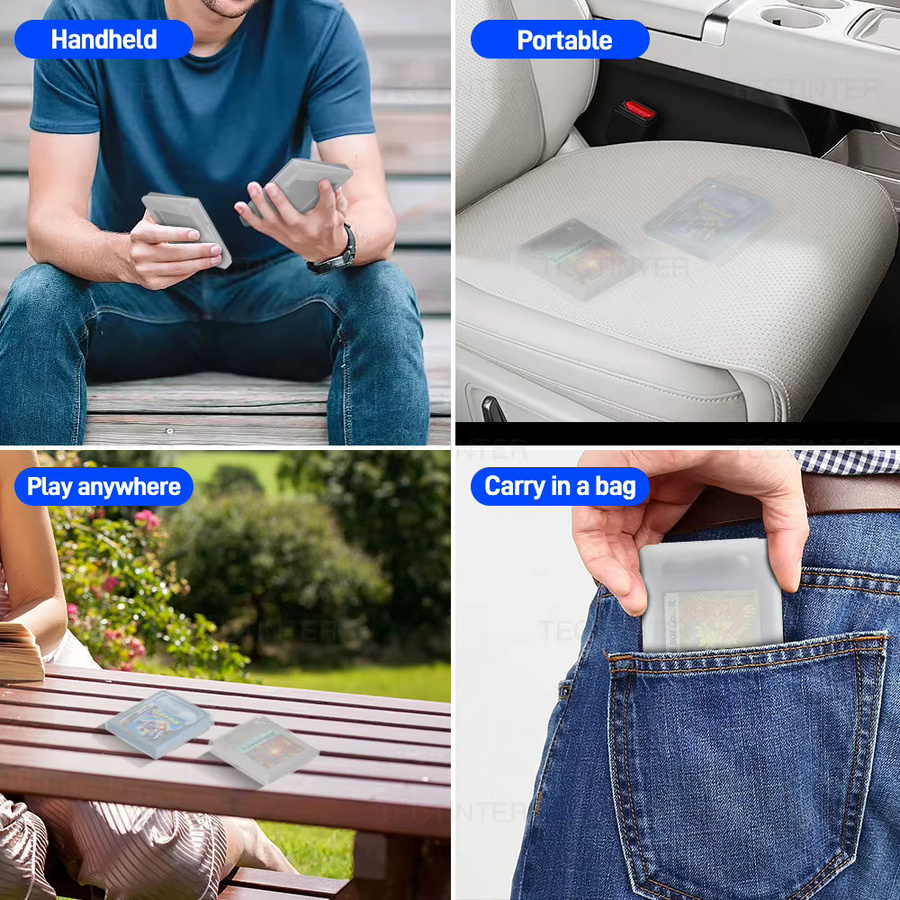 Nintendo Schutzhülle aus transparentem Kunststoff für Game Boy Color GBC und GBP sowie Aufbewahrungsbox für Nintendo Gameboy Spielkassetten - Bild 5