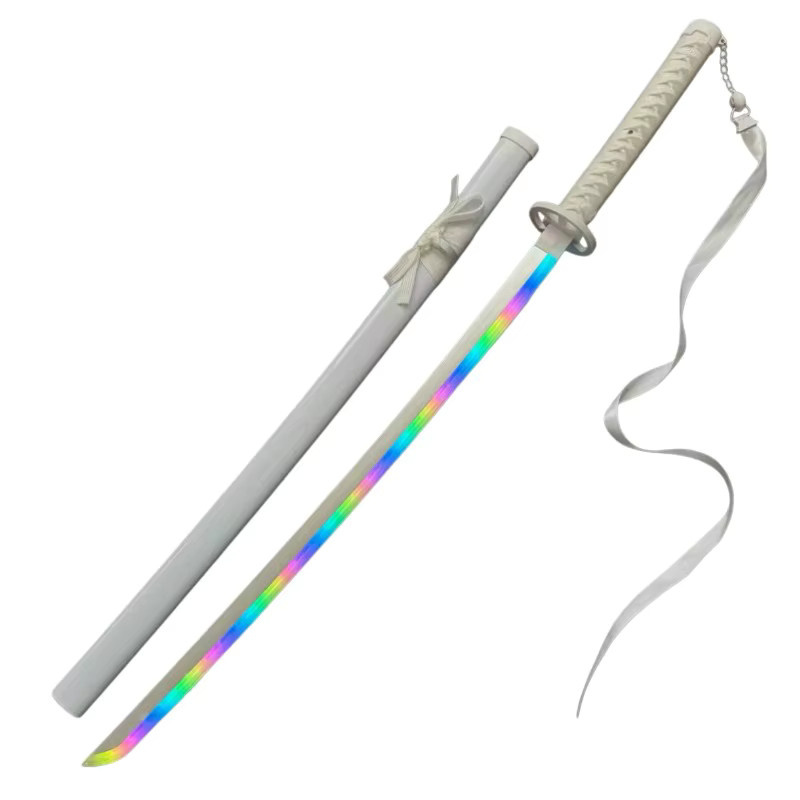 Bandai Bleach Dampfbleich-Katana, Leuchtendes Lichtschwert, Schwarz - Bild 4