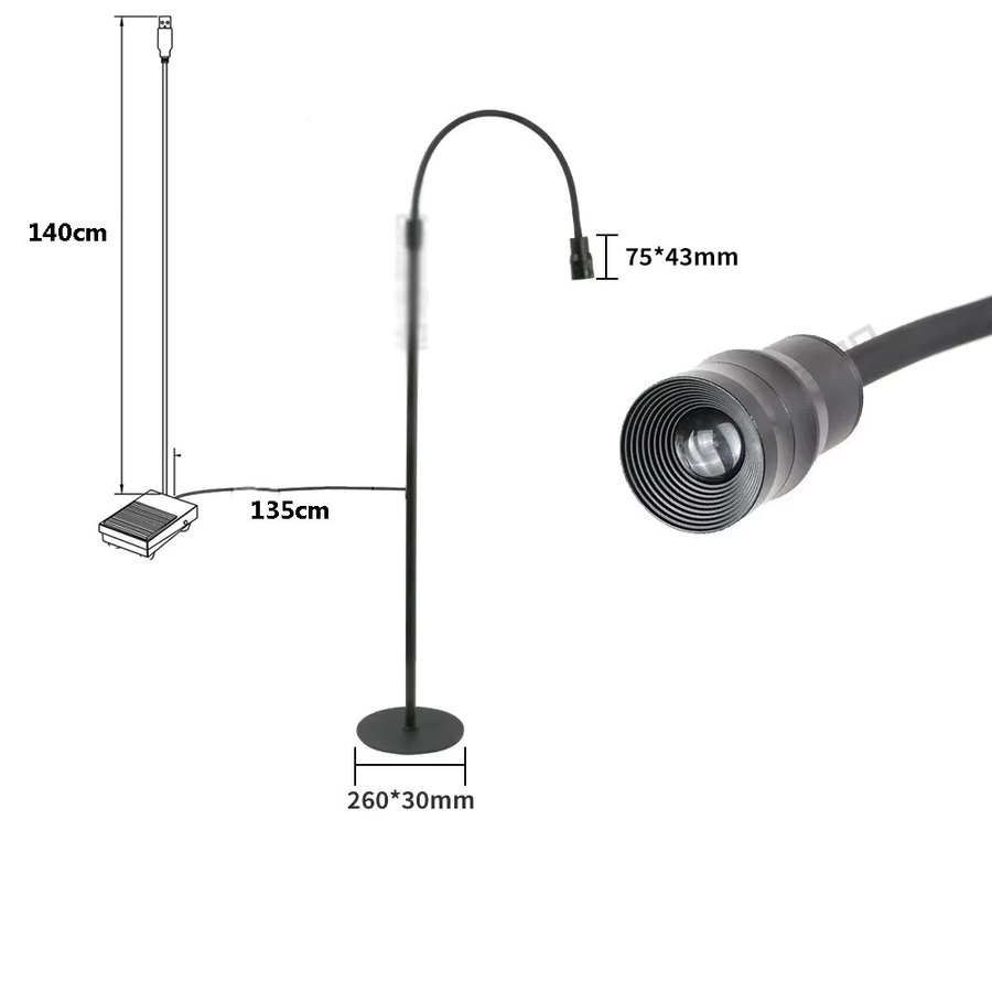 vusum UV-LED Lampe zur Kleber Aushärtung, Schwarz - Bild 2