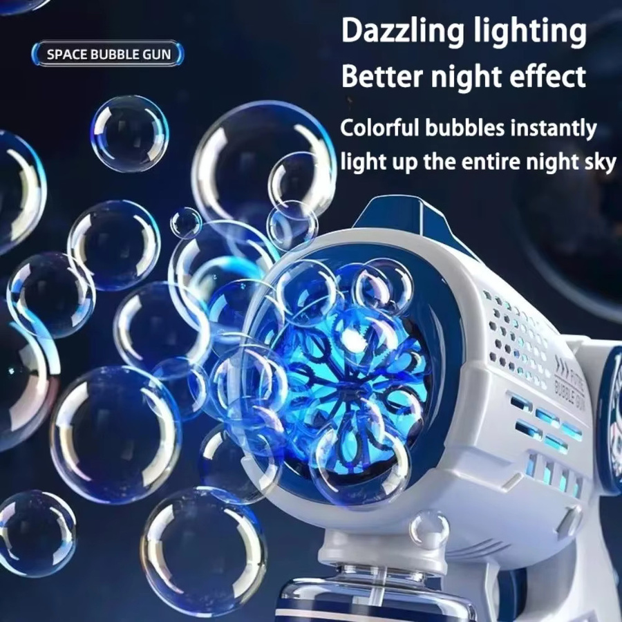Kmoist Astronaut Automatische Seifenblasenpistole, mit Licht, Blau - Bild 4