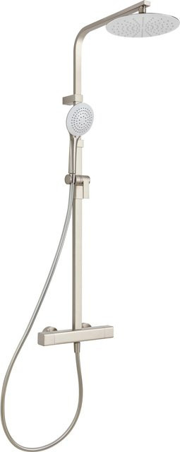 baliv Überkopfbrause-Set KBS-23.452 Thermostat-Duscharmatur aus Edelstahl in Silber mit Regendusche und Handbrause - Bild 1