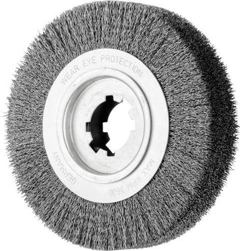 PFERD TOOLS Entgratbürste RBU ungezopft aus Stahl-Draht für Winkelschleifer, Durchmesser: 250 mm, Bohrung: 50,8 mm, Draht-Ø: 0,35 mm - Bild 1