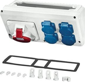 Hensel Mi Connection Box CEE Stromverteiler 16A 5p 400V 6h CB 16 in Weiß - Bild 1