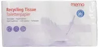 memo Toilettenpapier Recycling Tissue 4-lagig weiß mit Blauer Engel und Grüner Punkt - Bild 1