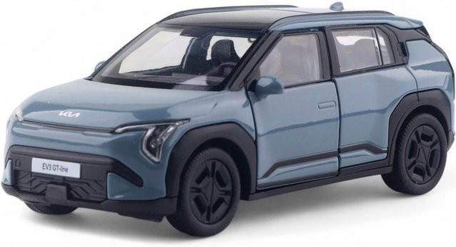 WELLY Kia EV3 Die-Cast Modellauto Maßstab 1:38 Blau Grün - Bild 1