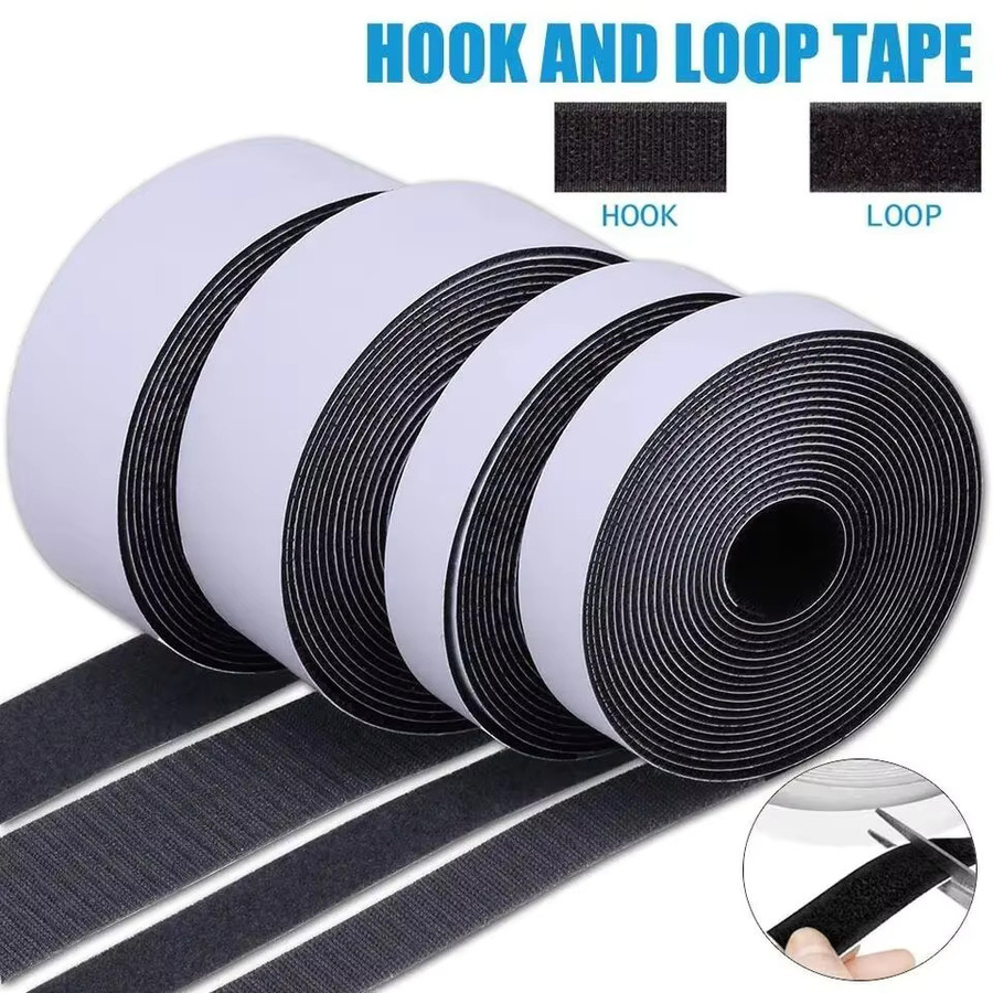 Magisches Klebeband extra stark, doppelseitiges Klettband in Schwarz, Breite: 2 cm, Länge: 5 m - Bild 2