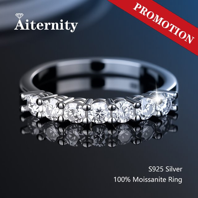 AITERNITY Moissanit-Ring, 925 Silber, Brillant, Damen - Bild 1