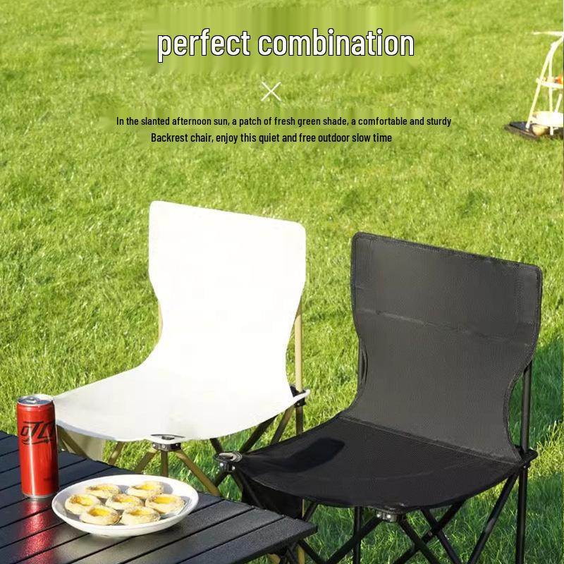 Tragbarer ultraleichter faltbarer Camping- und Angelstuhl von Take One im Waldstil aus Stahl und Oxford-Stoff - Bild 4