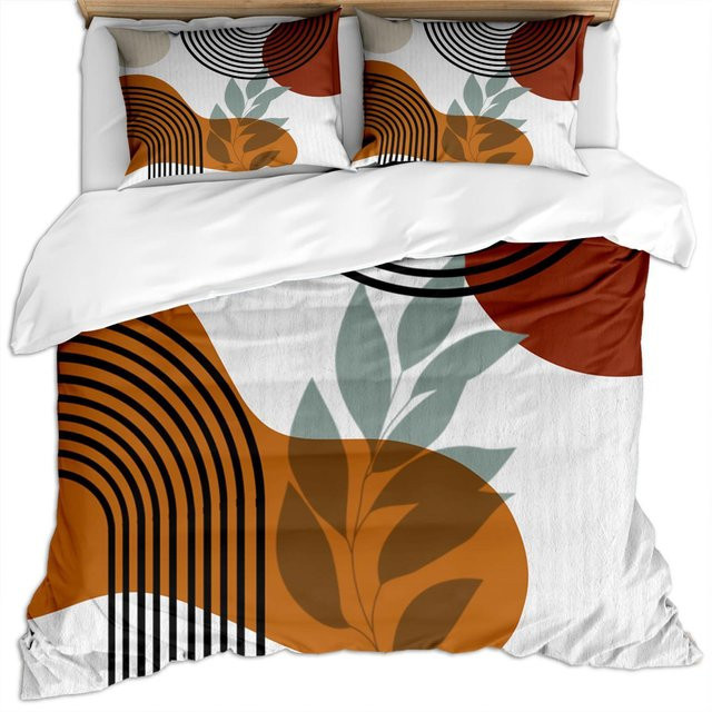 Lodestar Bettwäscheset Mid Century Modern mit abstraktem geometrischem Design, B/H: 135 x 200 cm, Mehrfarbig - Bild 1