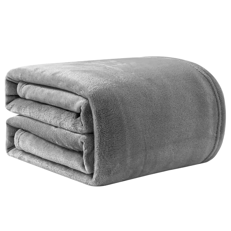 Good Nite Kuscheldecke aus Fleece für Erwachsene, weiche Tagesdecke in Grau, B/T: 150 x 130 cm - Bild 3