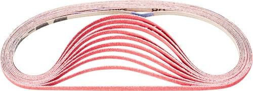 PFERD CO-COOL Keramikkorn Schleifband für Edelstahl, Körnung 80, B: 6 mm, L: 520 mm, 100 Stück - Bild 1