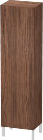 Duravit L-Cube Hochschrank Nussbaum dunkel B: 50 cm, T: 36,3 cm, H: 176 cm mit Tür rechts - Bild 1