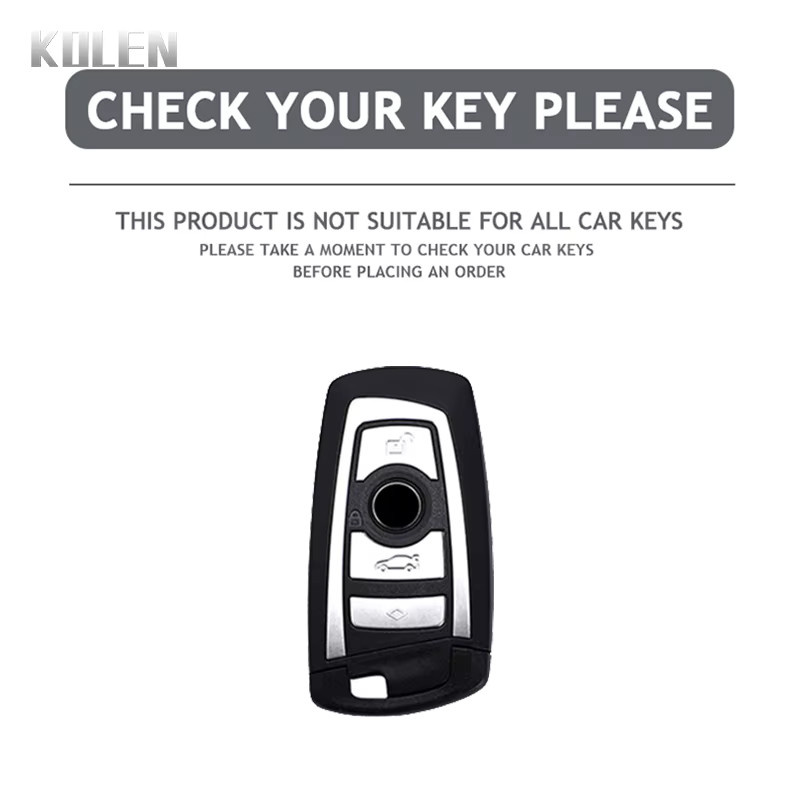 KOLEN TPU Schlüsselhülle für BMW 1 3 5 7 Serie X1 X3 X4 X5 F10 F20 F30 F18 F25 M3 M4 E34 E36 Keyless Fernbedienung Abdeckung - Bild 2