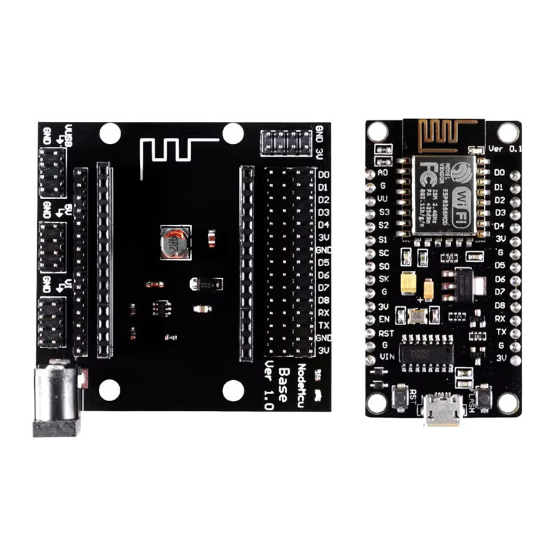 NodeMcu v3 CH340 ESP8266 WiFi IoT Entwicklungsboard mit USB-C Anschluss und PCB-Antenne in Schwarz von Si Tai&SH - Bild 2