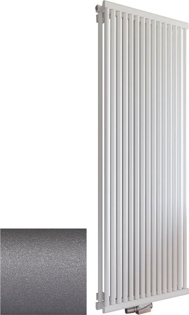Schulte Design-Heizkörper Kiel PowerPack mit Mittenanschluss 2.026 W in Reflex-Grau - Bild 1