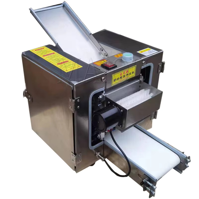 Automatische Teigtaschen-Teigrollmaschine von maiou aus Edelstahl in Silber für Wonton, Jiaozi und Chaos-Teig - Bild 5