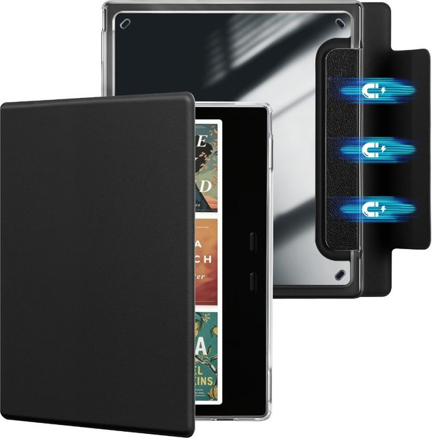 Onyx Boox Go 7 / Go Color 7 eBook Flip Book Cover mit Acrylrückseite in Schwarz - Bild 1