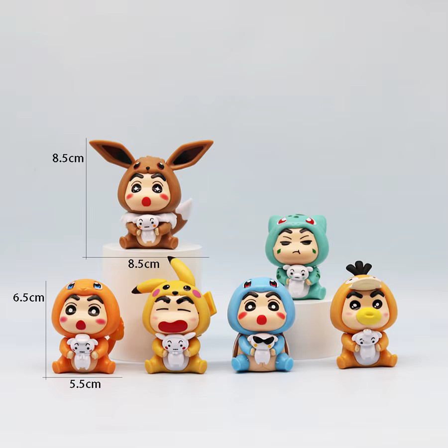 Bandai Pokémon Pikachu Action Figur, 6-teiliges Set, Bunt / Mehrfarbig - Bild 2