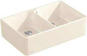 Villeroy & Boch Spülstein Doppelbecken CeramicPlus in Beige, Breite: 80 cm - Bild 1