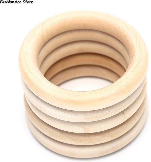 Velishy Holzringe Naturholz, DIY Handwerk - Bild 1