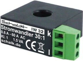 Schalk Durchsteck-Stromwandler IW 32 30:1 in Schwarz - Bild 1