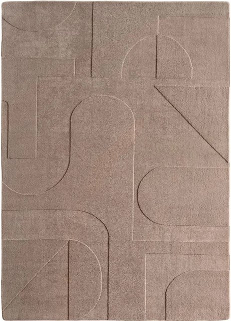Ayyildiz Kurzflorteppich Pompei in Beige und Creme mit Boho-Design, B/L: 80 x 150 cm - Bild 1
