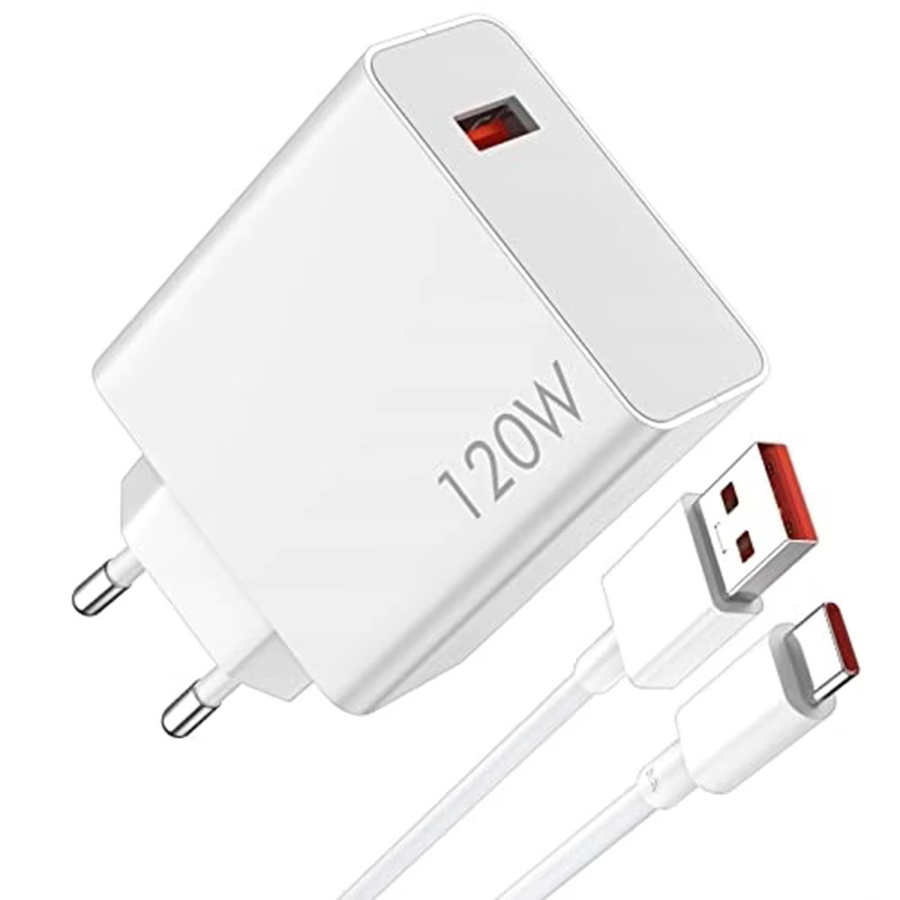 Xiaomi 120W Original Typ-C Super-Schnellladegerät mit EU-Stecker in Weiß - Bild 3
