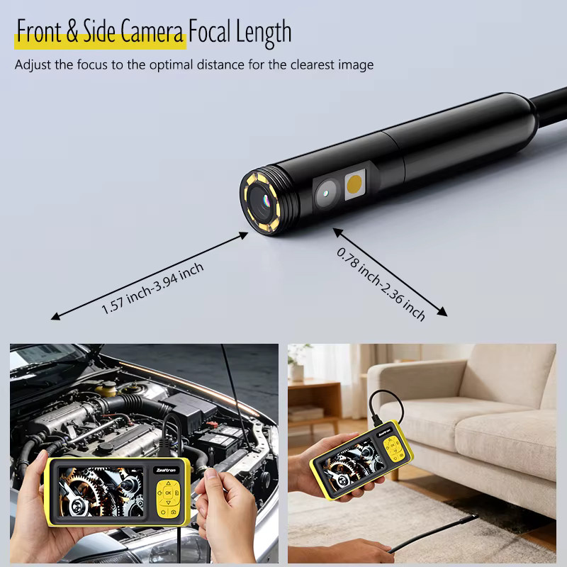 ZYPUSON Industrie-Endoskop mit 4,3 Zoll IPS-Display und wasserdichter USB-Sonde mit Autofokus-Objektiv - Bild 2