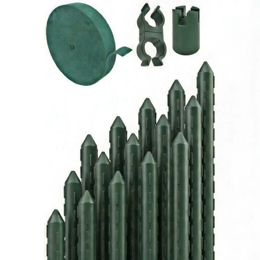 TTL GARDEN Rankstäbe 15er Set, grün, Kunststoffbeschichteter Stahl, Höhe: 90 cm - Bild 2