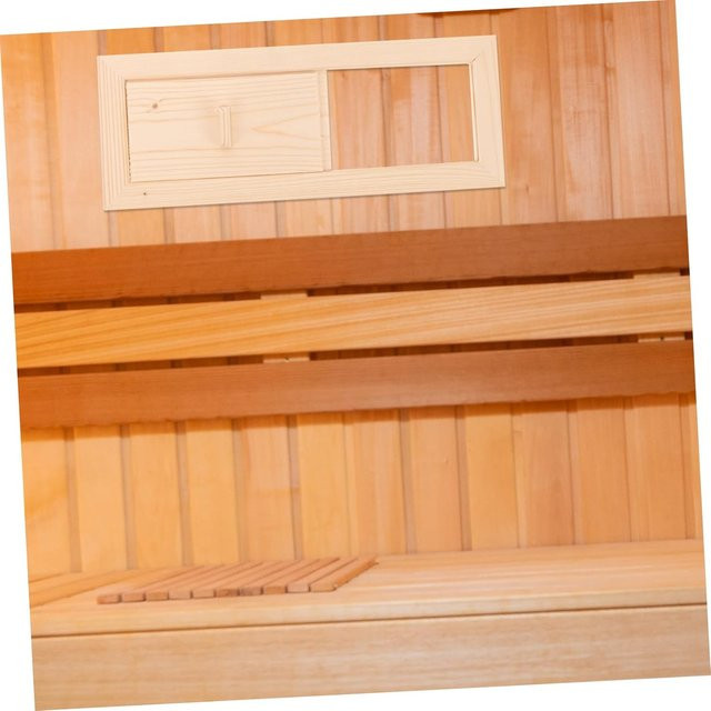 Verstellbares Lüftungspanel aus Hemlockholz für deinen Saunaraum, B/H: 34,0 x 13,5 cm - Bild 1