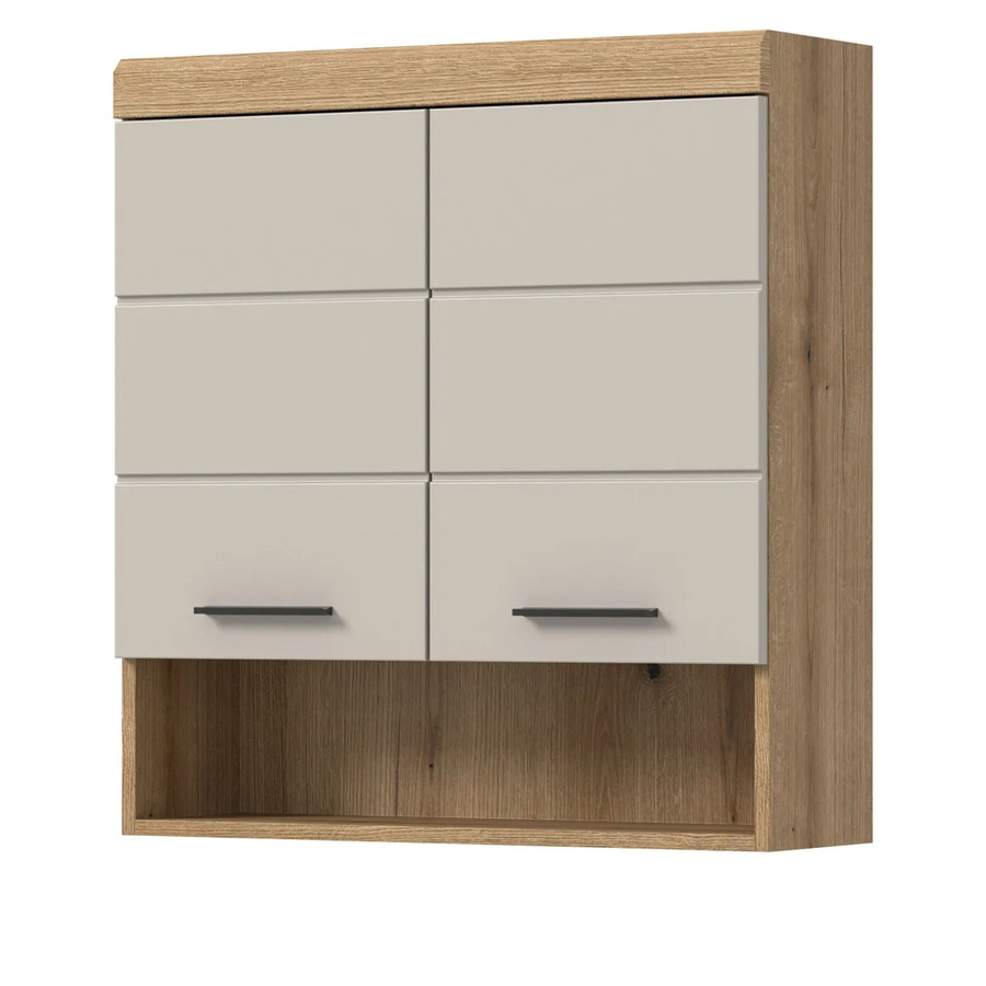 Inn.Furn Badezimmer Hängeschrank Shawn in Sand und Eiche, B: 74 cm, H: 79 cm, T: 24 cm - Bild 2
