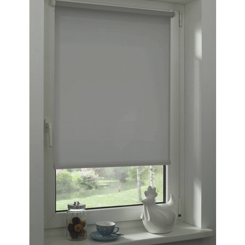 GARDINIA EasyFix Rollo Uni Steingrau, Breite: 100 cm, Höhe: 150 cm - Bild 1