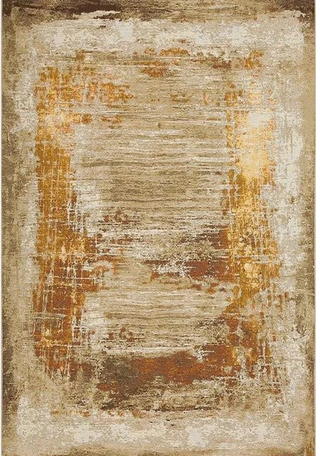 Art Universe Teppich Glow Gold und Beige in abstraktem Design, Breite: 120 cm, Länge: 170 cm - Bild 1