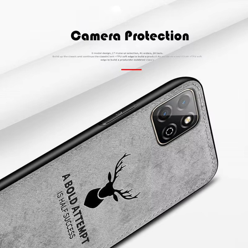 Schutzhülle mit Modetuch-Muster für Huawei P30 P40 P50 P60 Mate 30 40 50 60 Pro Nova 9 10 11 12 Pro in Grau - Bild 3