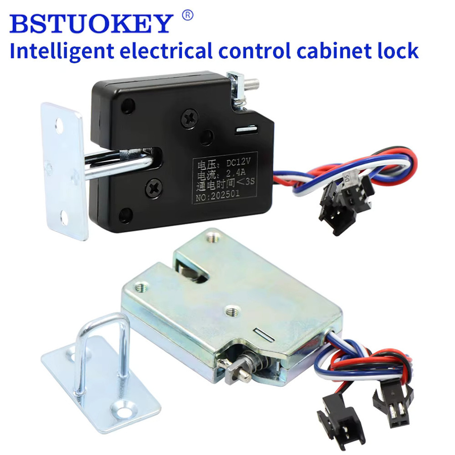 LUCKING DOOR Mini-Magnetschloss elektromagnetisch für Schaltschrank, Schublade und Schließfach mit automatischer Verriegelung (5V/12V/24V) - Bild 3