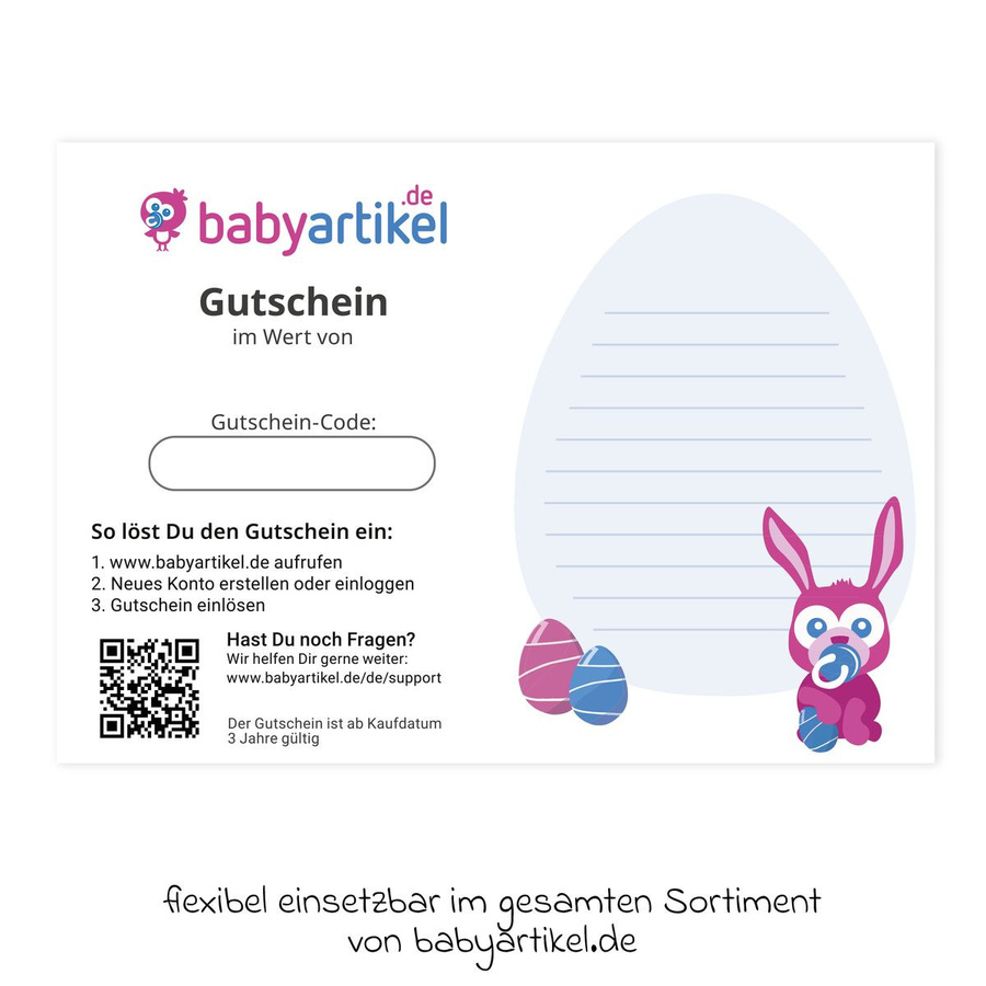 Babyartikel.de 50 Euro Geschenkgutschein für Babyartikel zu Ostern - Bild 2