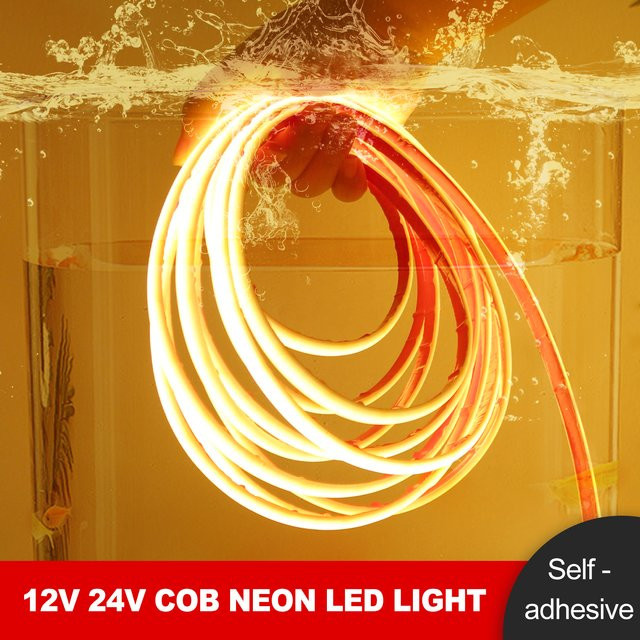 GAHADA COB LED-Streifen IP68 Wasserdicht Unterwasser-LED-Licht Multicolour RGB Flexibles Silikonband für Garten und Pool - Bild 1