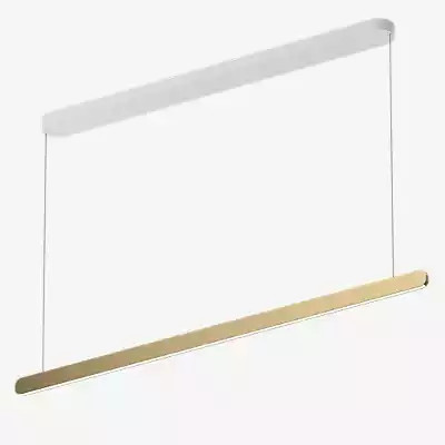 Occhio Mito Volo 140 Var Up Table Pendelleuchte LED mit Kopf in Bronze und weißem mattem Baldachin - Bild 1