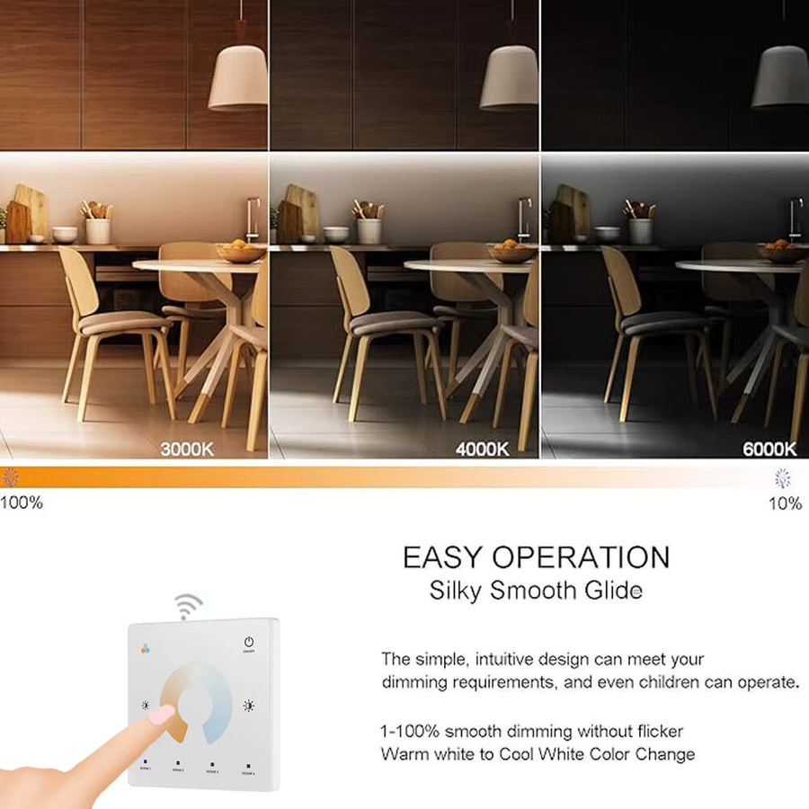 CENFAYA Tuya Zigbee 3.0 COB CCT LED Streifen in Weiß mit Fernbedienung, dimmbar, kompatibel mit Alexa und Google Assistant - Bild 4