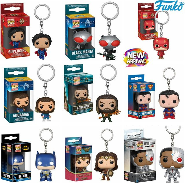 Funko DC Justice League Aquaman Pocket Pop Schlüsselanhänger, Einzelfigur - Bild 1