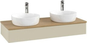 V&B Waschtischunterschrank Antao ohne Frontstruktur in Eiche Honig, Wandmontage, B/T/H: 120 x 50 x 19 cm - Bild 1